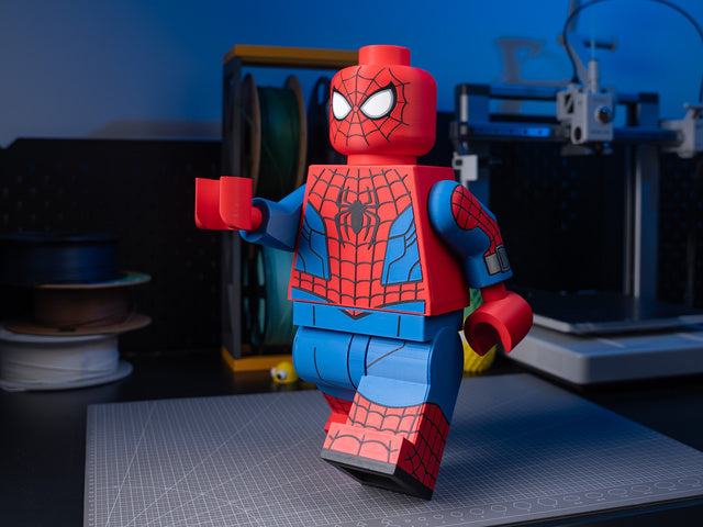 10X Scale Articulating Building Brick Minifigure – Fully Posable &amp; Interchangeable (Read ALL Description)