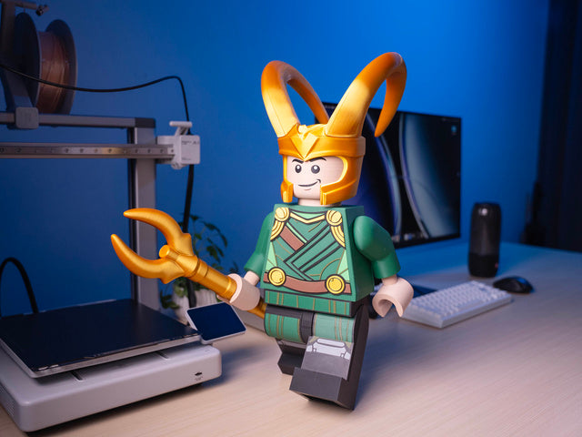 10X Scale Articulating Building Brick Minifigure – Fully Posable &amp; Interchangeable (Read ALL Description)