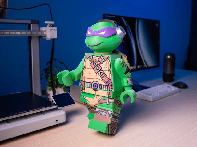 10X Scale Articulating Building Brick Minifigure – Fully Posable &amp; Interchangeable (Read ALL Description)