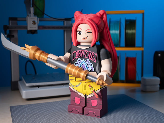 10X Scale Articulating Building Brick Minifigure – Fully Posable &amp; Interchangeable (Read ALL Description)