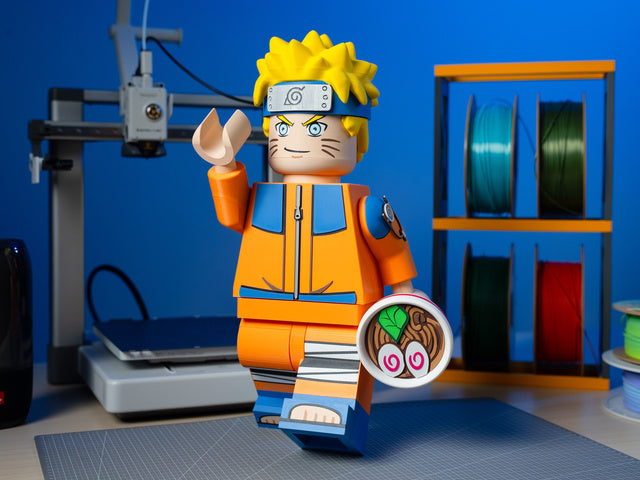 10X Scale Articulating Building Brick Minifigure – Fully Posable &amp; Interchangeable (Read ALL Description)