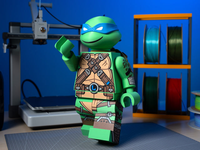 10X Scale Articulating Building Brick Minifigure – Fully Posable &amp; Interchangeable (Read ALL Description)