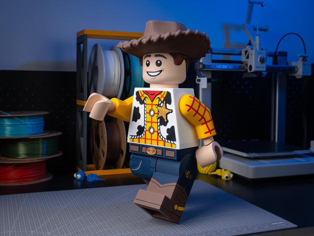 10X Scale Articulating Building Brick Minifigure – Fully Posable &amp; Interchangeable (Read ALL Description)