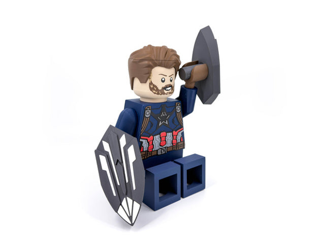 10X Scale Articulating Building Brick Minifigure – Fully Posable &amp; Interchangeable (Read ALL Description)